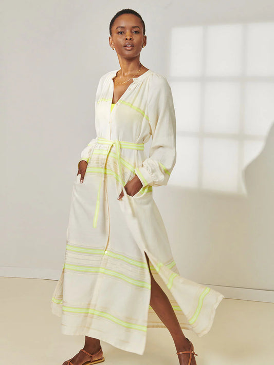 MAKEDA | Button Up Dress
