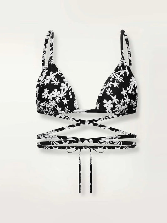Sea Floral Wrap Triangle Top