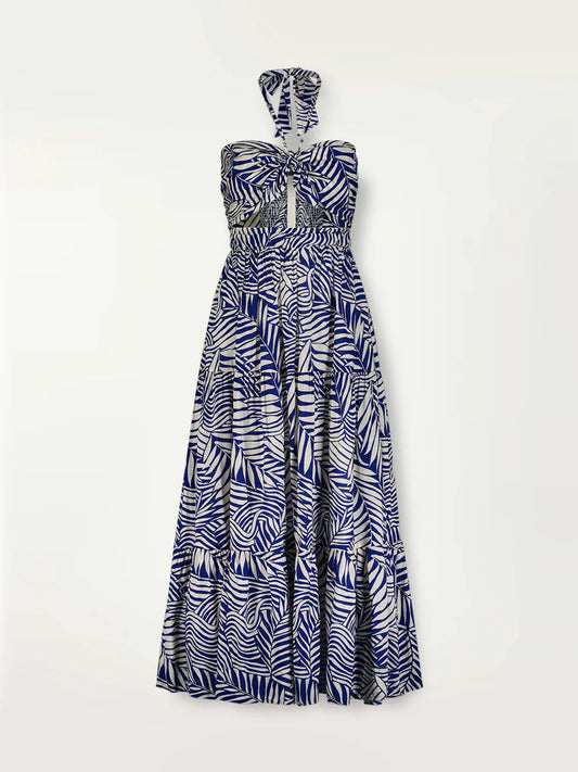 Palm Leaf Cutout Dress